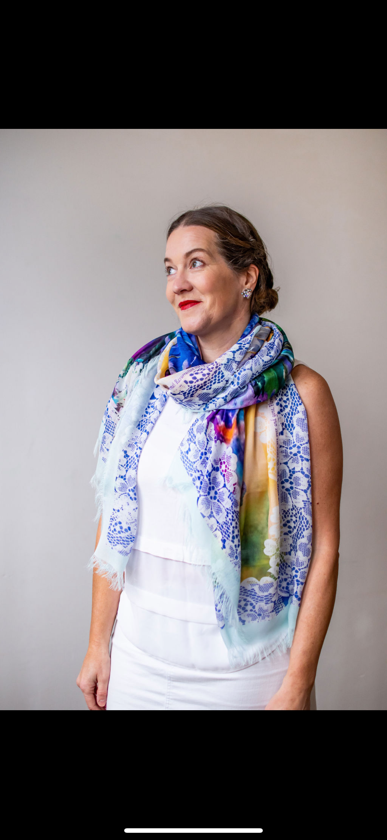 Hyacinth scarf