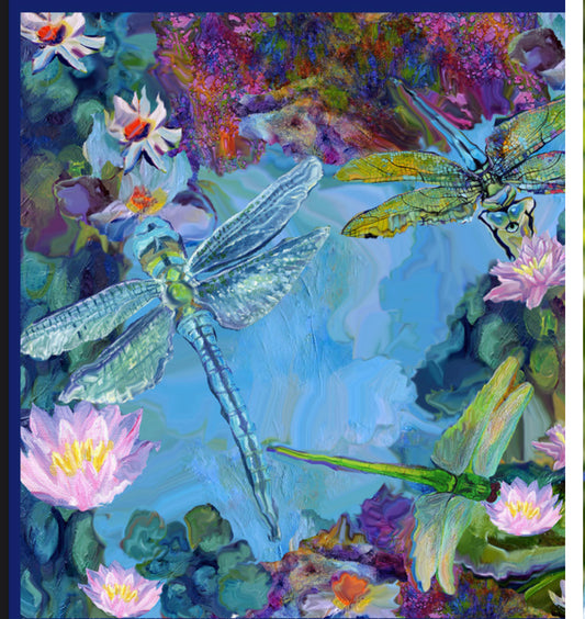 Dragonfly scarf