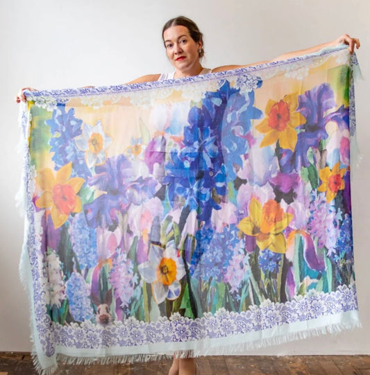 Hyacinth scarf