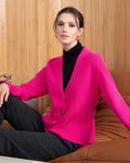 Fuchsia 3 Button Blazer