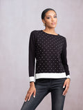 Black and White Spotted Sweater