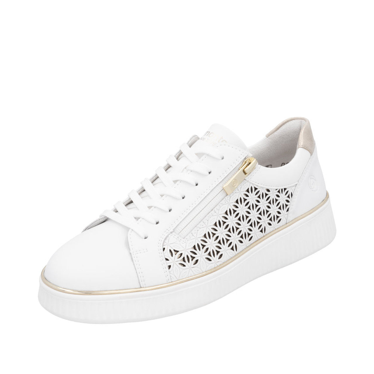 White Side Zip Remonte Sneaker