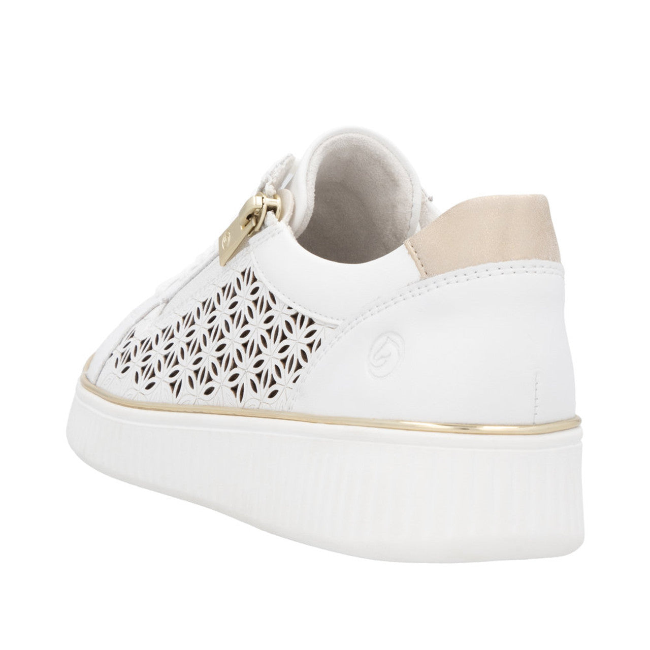 White Side Zip Remonte Sneaker