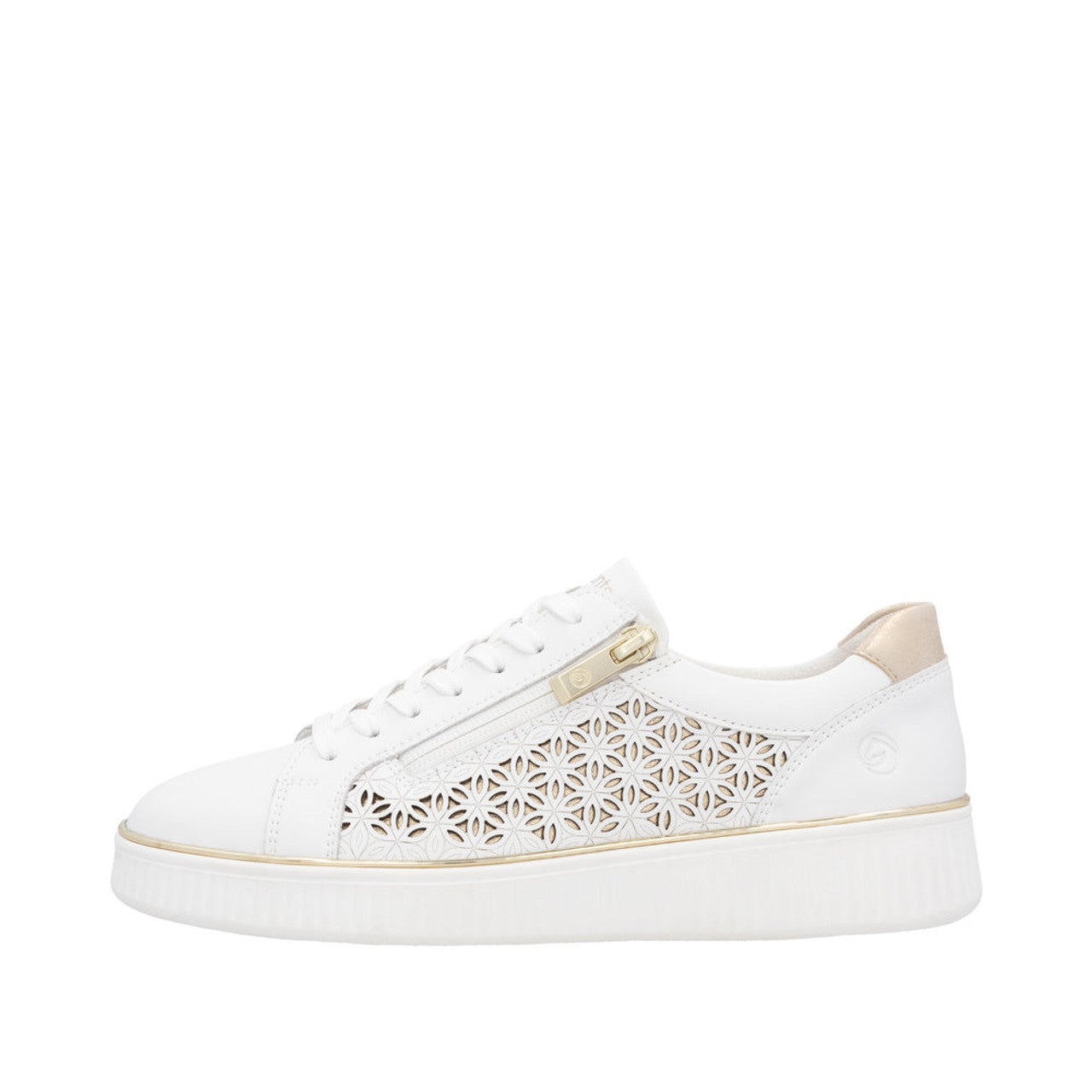 White Side Zip Remonte Sneaker