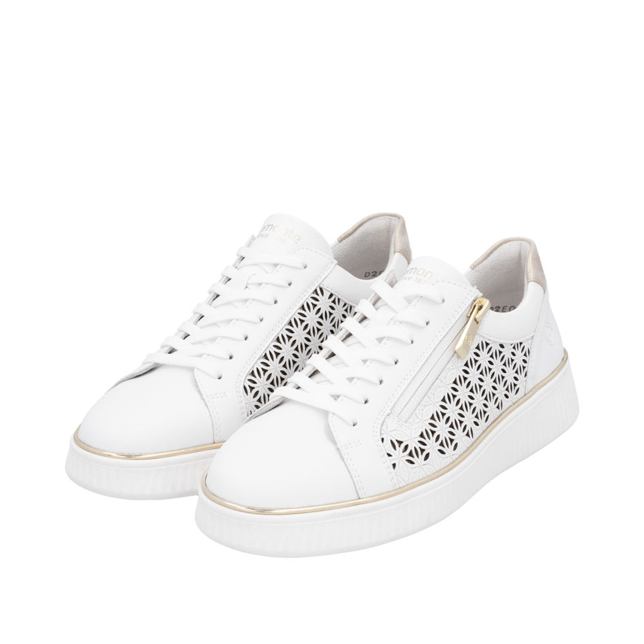 White Side Zip Remonte Sneaker