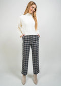 Plaid 28" Ankle Trouser