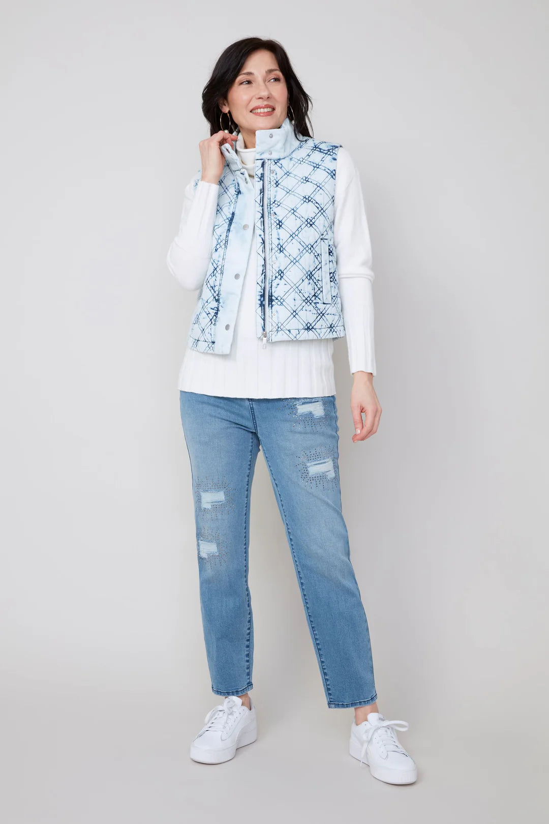 Quilted Vest - Snow Wash